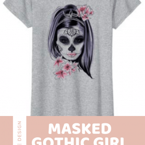 Masked Gothic Girl T-Shirt