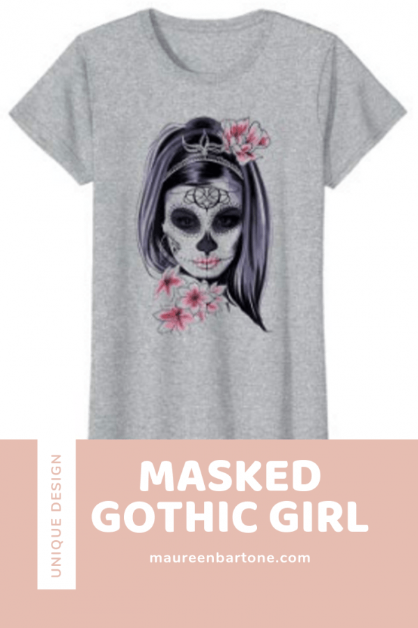 Masked Gothic Girl T-Shirt